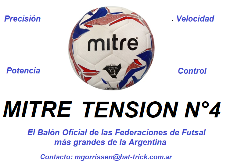                                        La mejor pelota de Futsal ya juega en todo el  país.