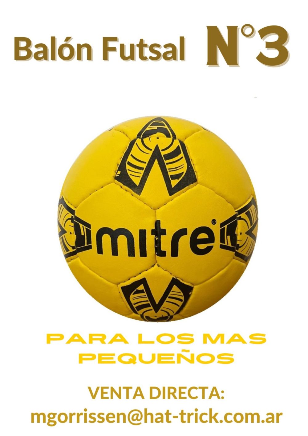     El mejor Balón del Futsal para los mas chicos llegó a Mendoza. El tamaño y peso ideal para las categorías formativas.